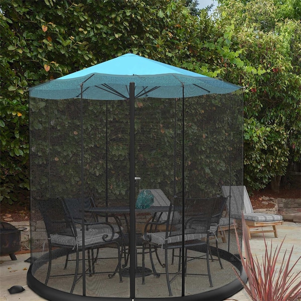Pure Garden Patio Umbrella Mosquito Net-Bug Screen for 10-11' Patio Table Umbrellas & Furniture 50-LG1205 - main